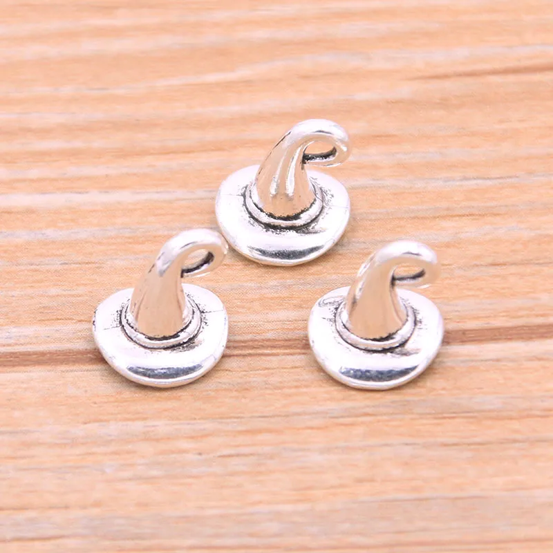 

PULCHRITUDE 30Pcs 10*13mm 2020 New Product Hat Charms Apparel Pendant Metal Alloy For DIY Jewelry Bracelet Necklace Marking