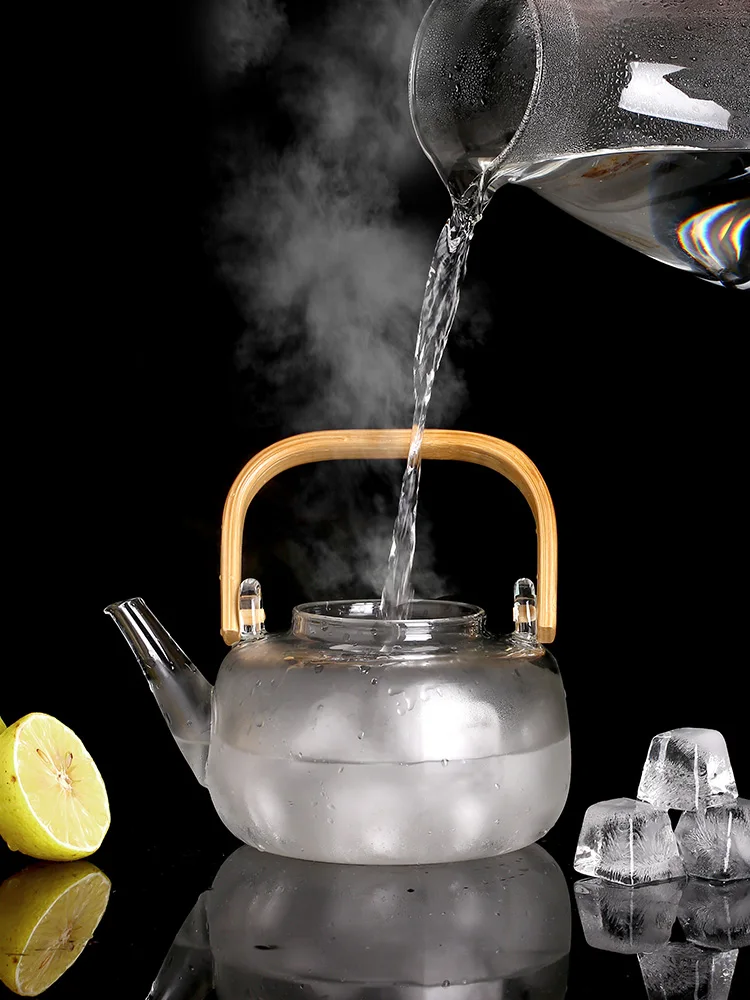 

Cold-resistant and heat-resistant single-pot kettle special for direct heating electric ceramic stove tea set glass small heat-r