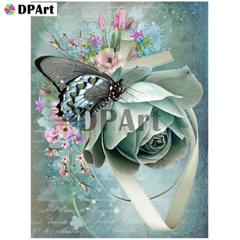

Diamond Painting 5D Full Square/Round Drill Butterfly Flower Daimond Rhinestone Embroidery Painting Cross Stitch Mosaic Pic M292