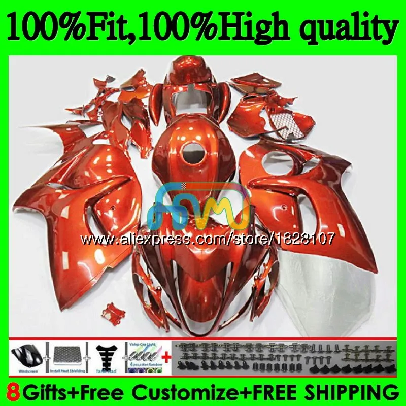 

Injection For SUZUKI Hayabusa GSXR 1300 GSXR1300 08 13 14 15 16 57BS.80 GSX-R1300 2008 Gloss orange 2013 2014 2015 2016 Fairing