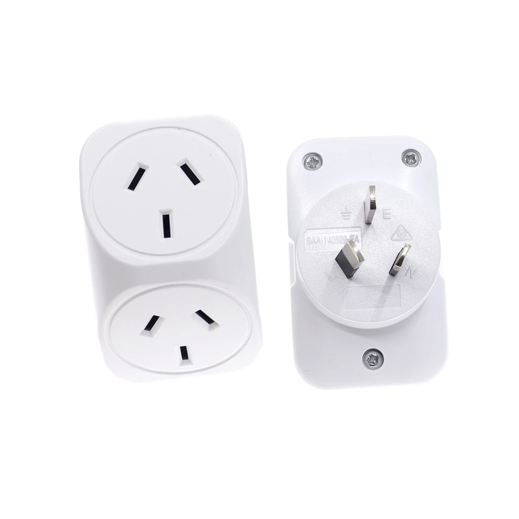 Австралийская настенная розетка с удлинителем 1 на 2 каналами стандартная