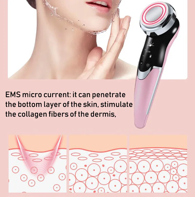 

Ultrasonic Face Lifting LED Radiofrecuencia Facial Ycorporal EMS Mesotherapy Anti Wrinkle Tightening Device Skin Care Massager