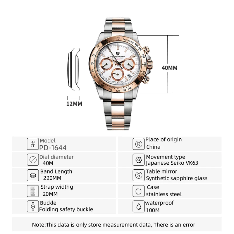 

2020 New PAGANI DESIGN Brand Luxury Watches For Men Quartz Wristwatch Men Chronograph Automatic Watch Date Men Relogio Masculino