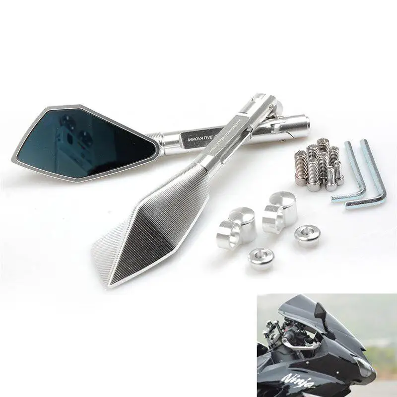 

Универсальные мотоциклетные боковые зеркала заднего вида, Мотоциклетные аксессуары для Yamaha Royal Star CNC, алюминиевый сплав