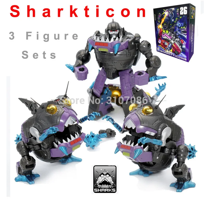 Преобразования G1 Sharkticon MFT MF 26 КО 3 шт. металлическое приспособление в виде набор