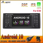 7 ''DSP IPS Android 10 Автомобильный DVD стерео радио мультимедиа плеер GPS навигации для BMW 5 серии E39 E53 X5 с поддержкой Wi-Fi BT RDS CAN шина