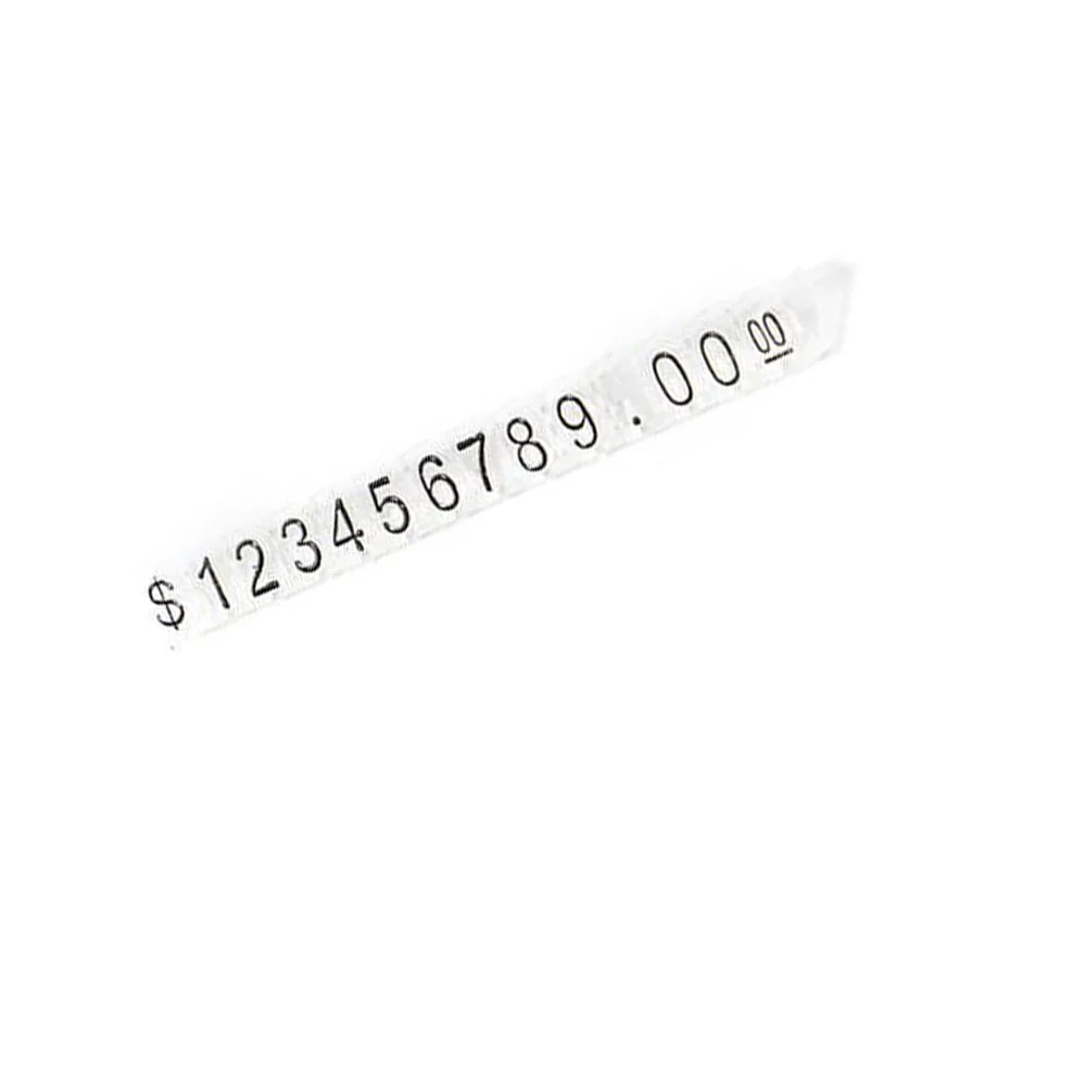 30 Sets Combined Price Tag Transparent Dollar Euro Number Digit Cubes Stick For Clothes Jewelry Showcase Counter Display | Дом и сад