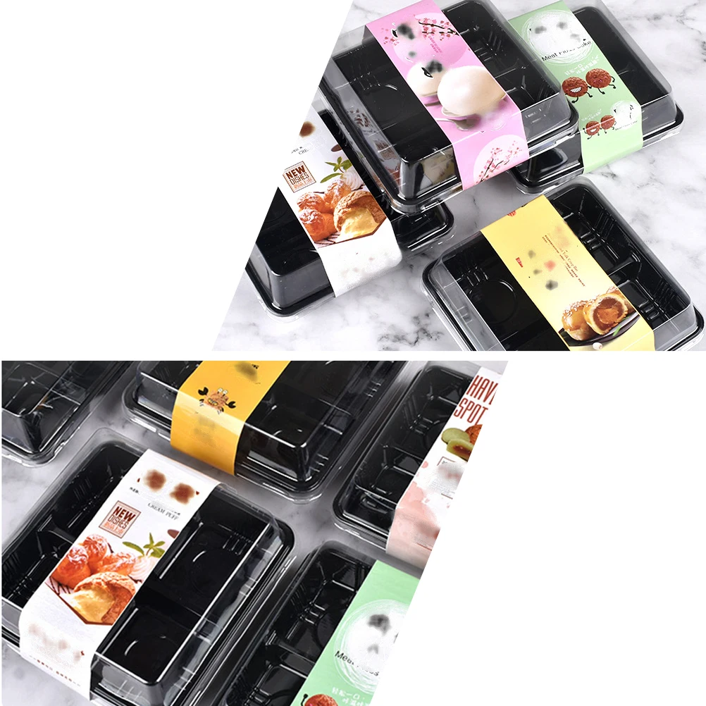 20 шт упаковка коробка одноразовые вынос яичный желток хрустящий десерт четыре