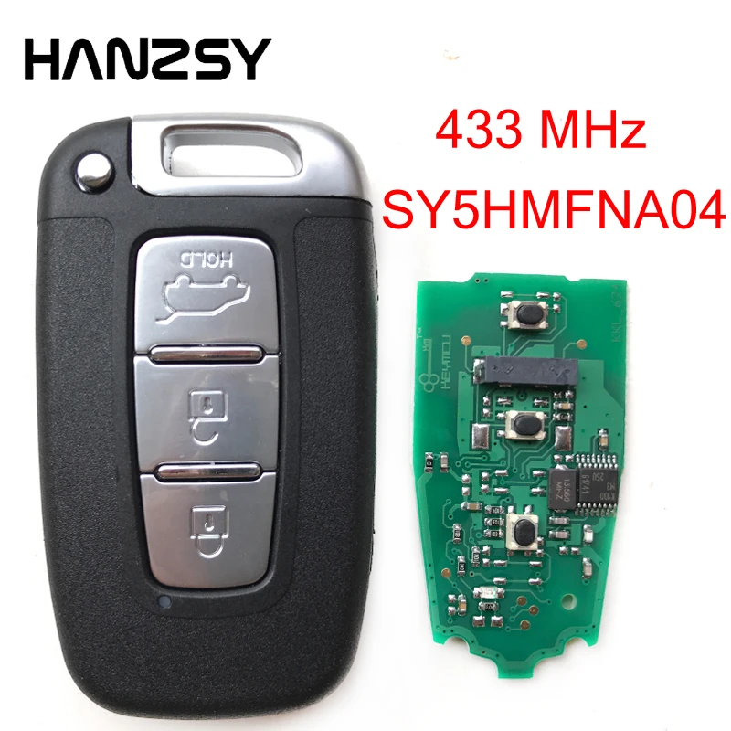 

3 Buttons 433Mhz Remote Key For HYUNDAI I30 I45 Ix35 Genesis Equus Veloster Tucson Sonata Elantra PCF7952 Chip Smart Car Key