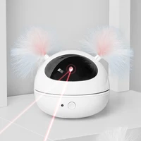 automatic interactive cat toy smart cat toy infrared laser light and tease led pointer rotate and move cat toy cat toy