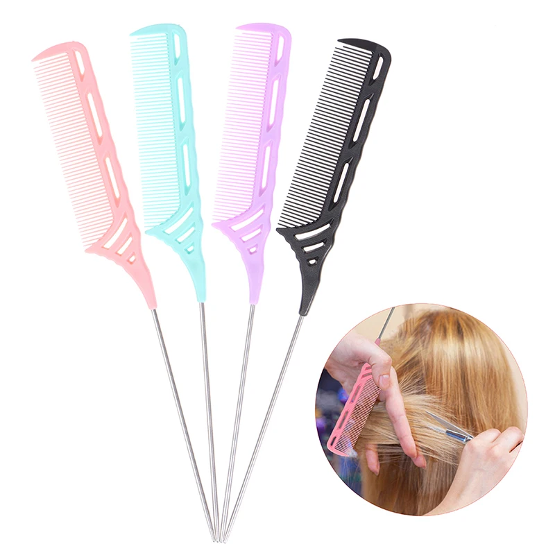 

1PC Women Long Rat Tail Comb Bone Tip Sharp End Braid Divider Comb Parting Hair Comb