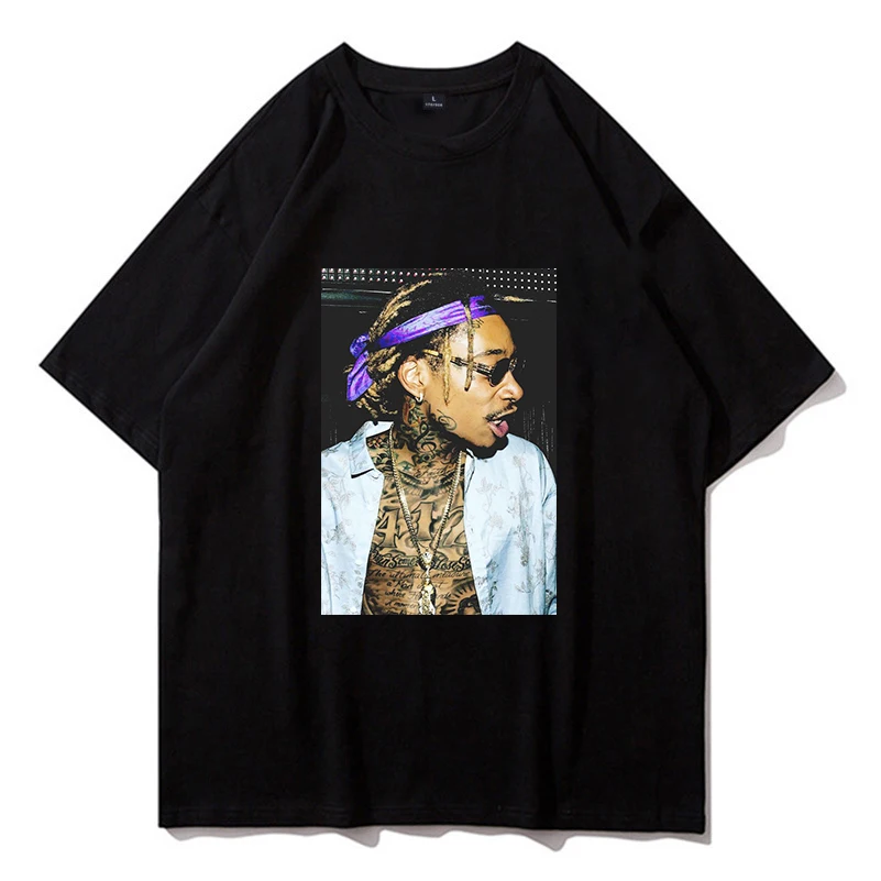 

2021 New Vintage Cool Rapper Men Women T Shirt Oversized Rip Pop Smoke Casual Hip Hop Short Sleeve T-Shirt Streetwear Men Tshir