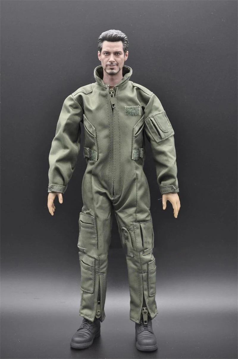 

Hot Sales 1/6th Model Aviator's one-piece Suit Combat Uniform Suit For Mostly 12 inch Doll Accessories