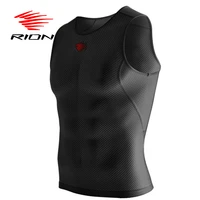 rion mens sleeveless underwear cycling vest base layer quick dry sports running fitness undershirts mesh breathable active tops