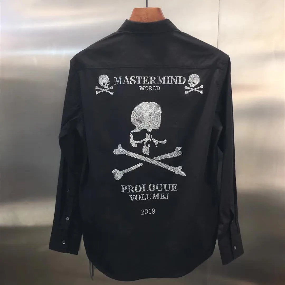 Мужские футболки Mastermind World t-shirt лучшее качество бурение логотип Mastermind тройники Япония Harajuku топы для женщин