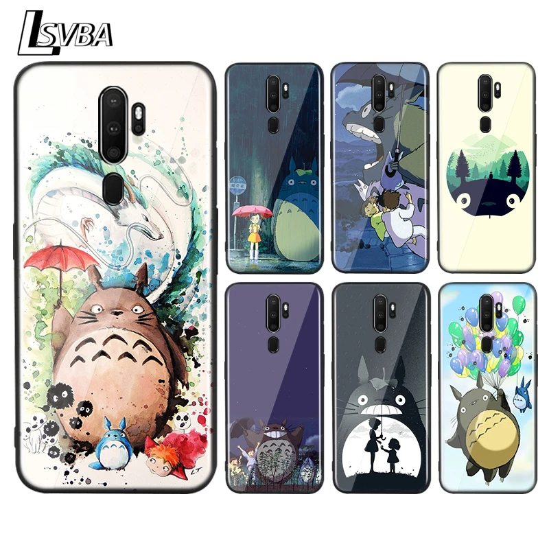 Яркий черный чехол My Neighbor Totoro для OPPO Reno 4 3 Pro 10X Zoom 2 Z F ACE X2 5G A5 A9 2020 телефона|Бамперы| |