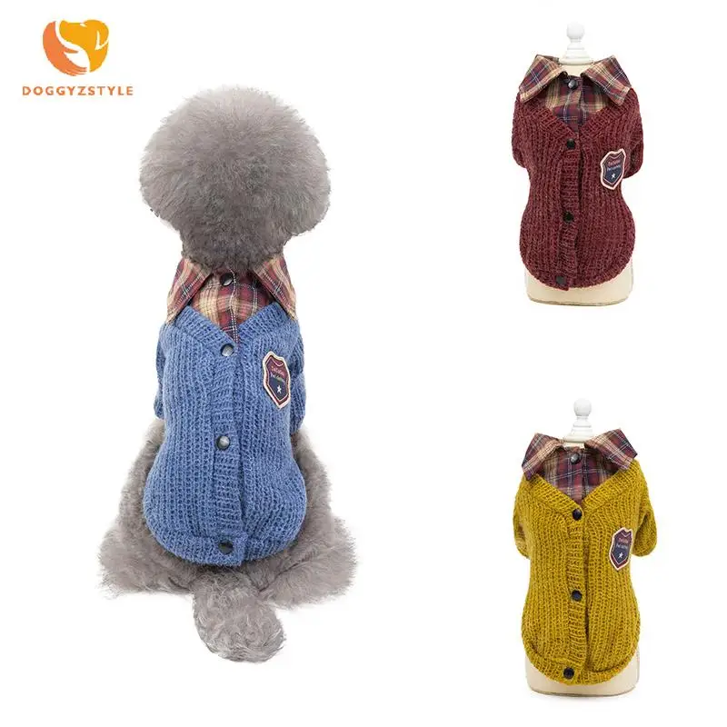 Зима домашнее животное Чихуахуа собачий свитер Одежда Рождественская рубашка с