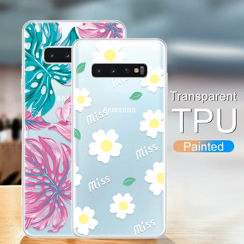 Мягкий силиконовый чехол для телефона Samsung Galaxy A50 A30 S10 Plus S10 S10e, защитный чехол из ТПУ с мультяшным принтом для Samsung A50 A30