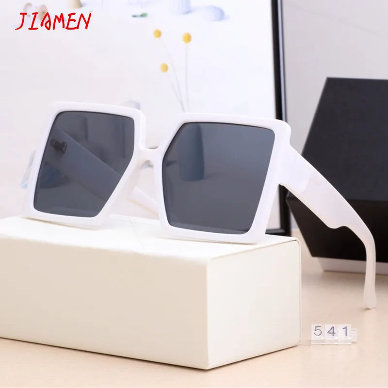 

Luxury Polarized Big Square Sunglasses Women 2021 Brand Designer Frame Glasses Vintage Gradient Female Oculos UV400 With Box