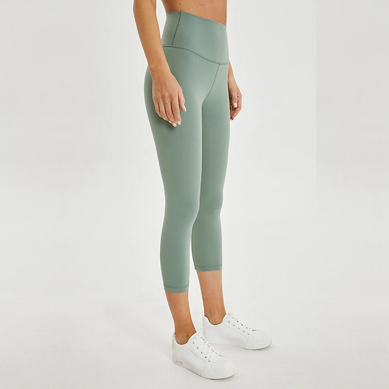 Женские Йога Леггинсы Штаны 2 0 версии голая-на ощупь Простые Спортивные Мягкие