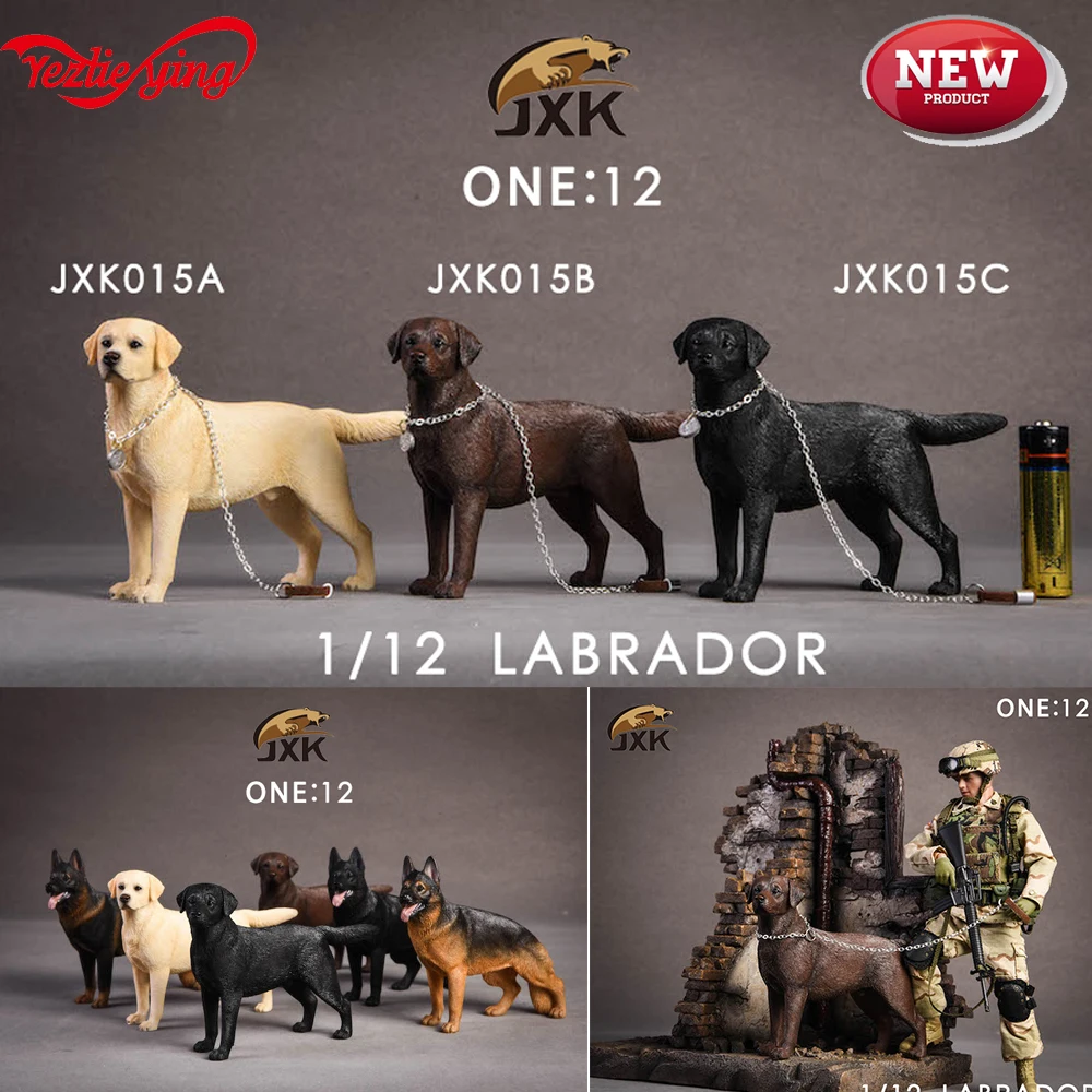 1/12 JXK Studio JXK015 моделирование Лабрадор собака модель Police Dog статуя животное из смолы