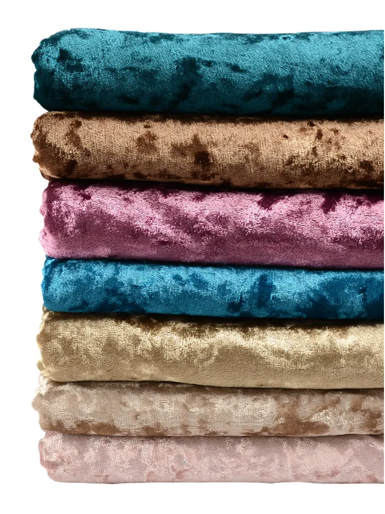 Эластичная ткань бриллианты Вельветовая на метр для одежды юбки платья дивана