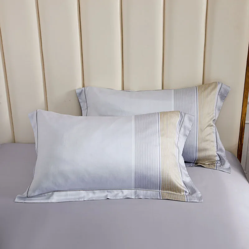 Серый набор постельных принадлежностей с принтом тенсель пододеяльник простыня