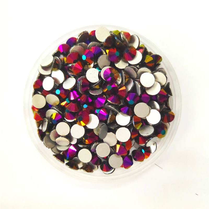 S3-S30 New Colors Top Quality Crystal Non Hotfix Nail art Rhinestone Super Bright Glass Gule On Strass 3D Art Decoration | Дом и сад
