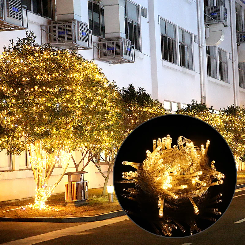 Street Lights Led String Fairy Light Garland Christmas Tree Home Garden Wedding Party Outdoor Halloween Decor Patio Decoration | Лампы и