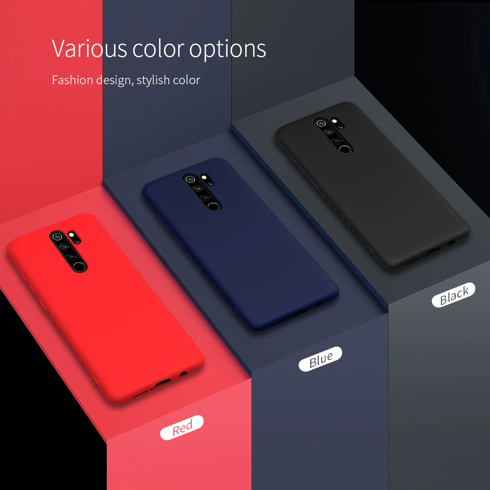 Для Xiaomi Redmi Note 8 Pro 8 чехол Nillkin резиновая обернутая Жидкая силиконовая Мягкая сенсорная задняя крышка для Redmi Note 8 Pro 8 чехол
