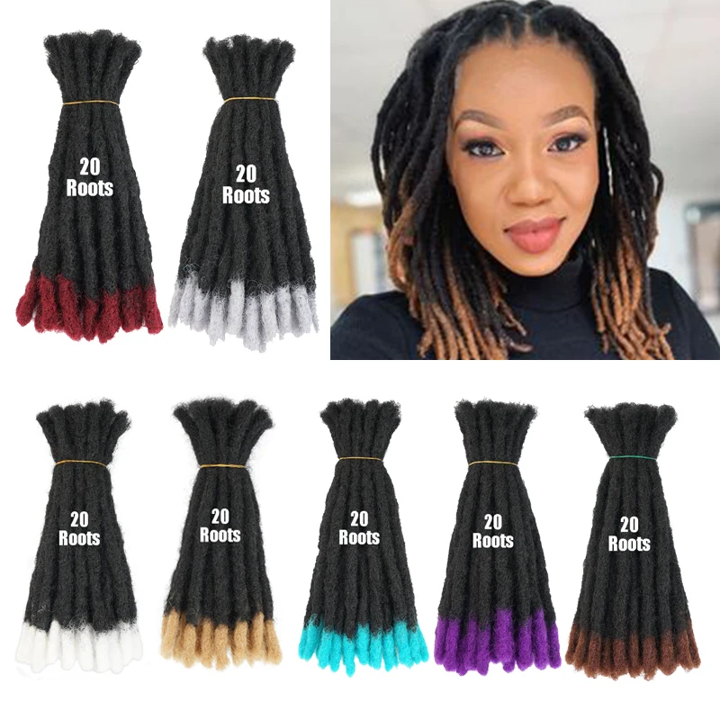 

10-дюймовые Омбре дреды удлинители волос ручной работы Loc крючком плетеные украшения для наращивания волос для мужчин и женщин мужчин Expo City