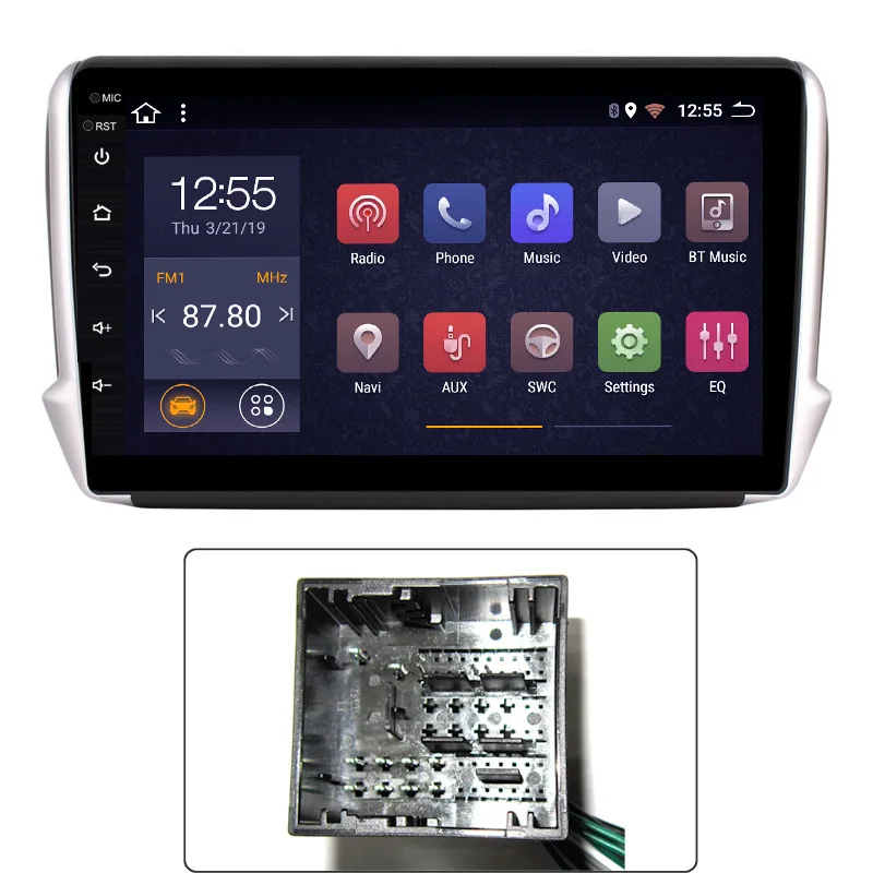 308 cable Octa 8 core 10,1 дюймов Android 8,1 2+ 32G Мобильный DVR gps мультимедиа для peugeot 2008 208 серии автомобильный навигатор - Цвет: 308 cable