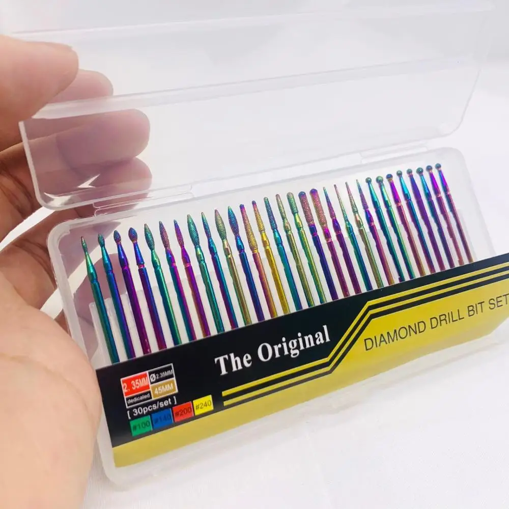 Набор твердосплавных фрез для маникюра 30 шт. | Красота и здоровье