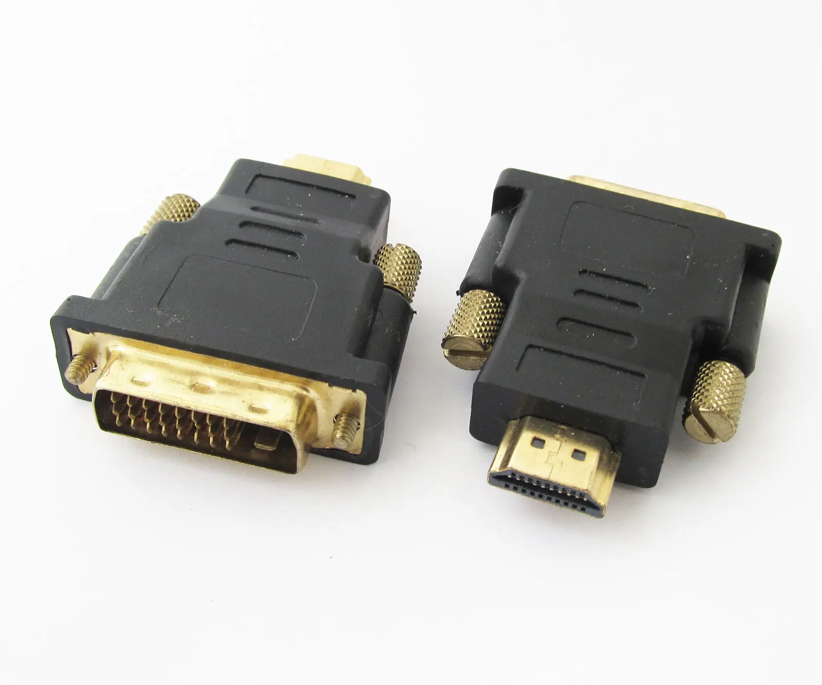1 шт. DVI 24 + 5 Мужской DVI-D DVI 24 + 5 Pin типа «папа» припоя Тип В комплект поставки входит адаптер Черный