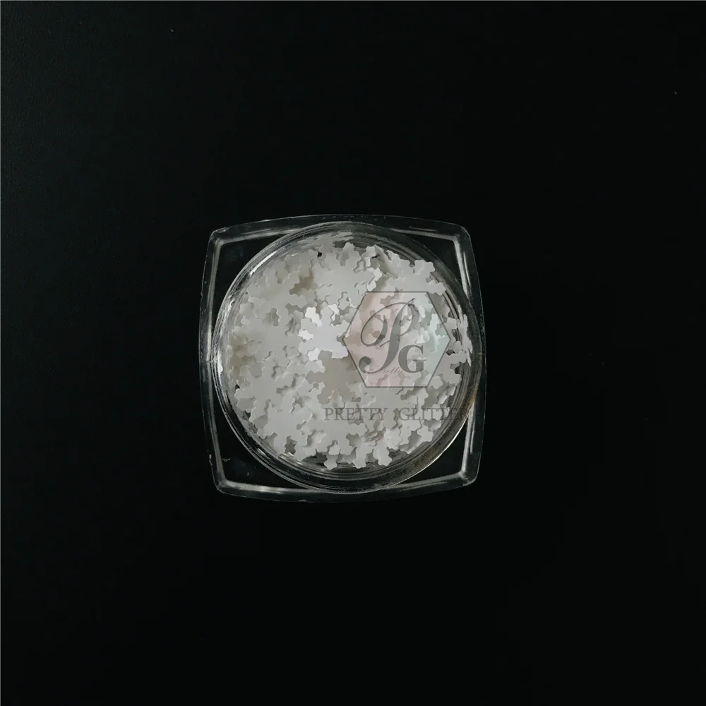 

PrettyG 1 Box Snowflake-Winter Shape Metallic Glitter Sequins for Resin DIY Making Art Craft Nail Makeup Decoration Accessories