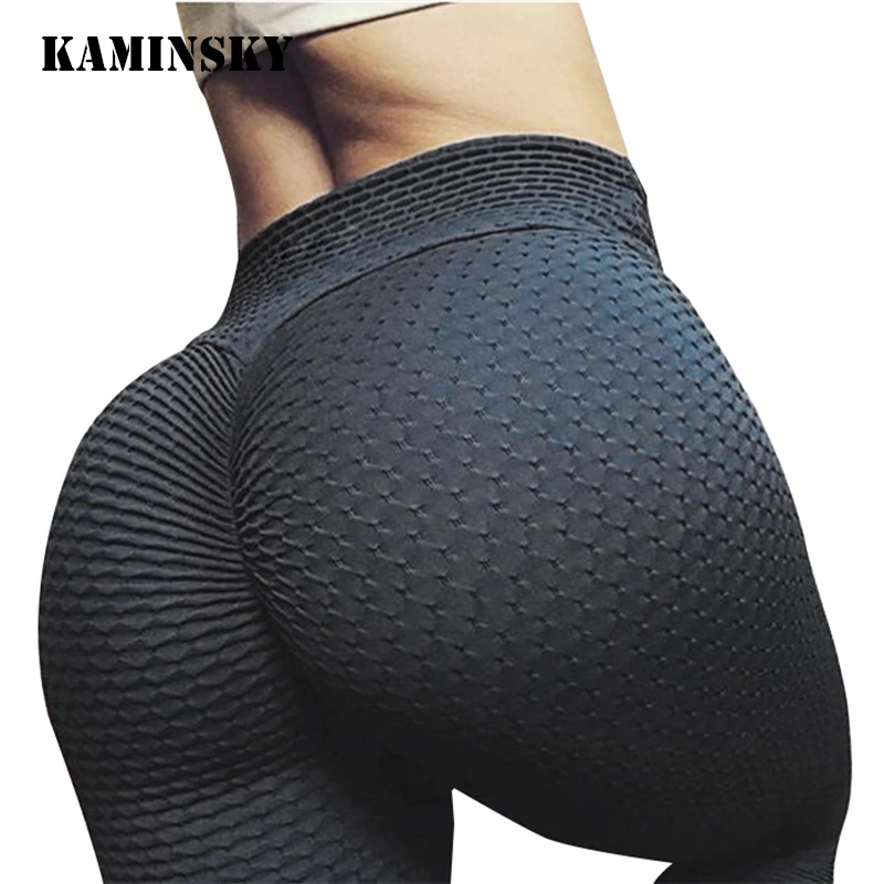 Женские Леггинсы пуш-ап Kaminsky однотонные леггинсы для фитнеса с высокой талией