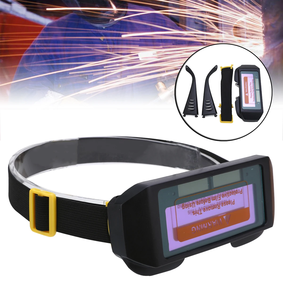 Сварочная маска шлем с автоматическим затемнением на солнечной батарее защитные