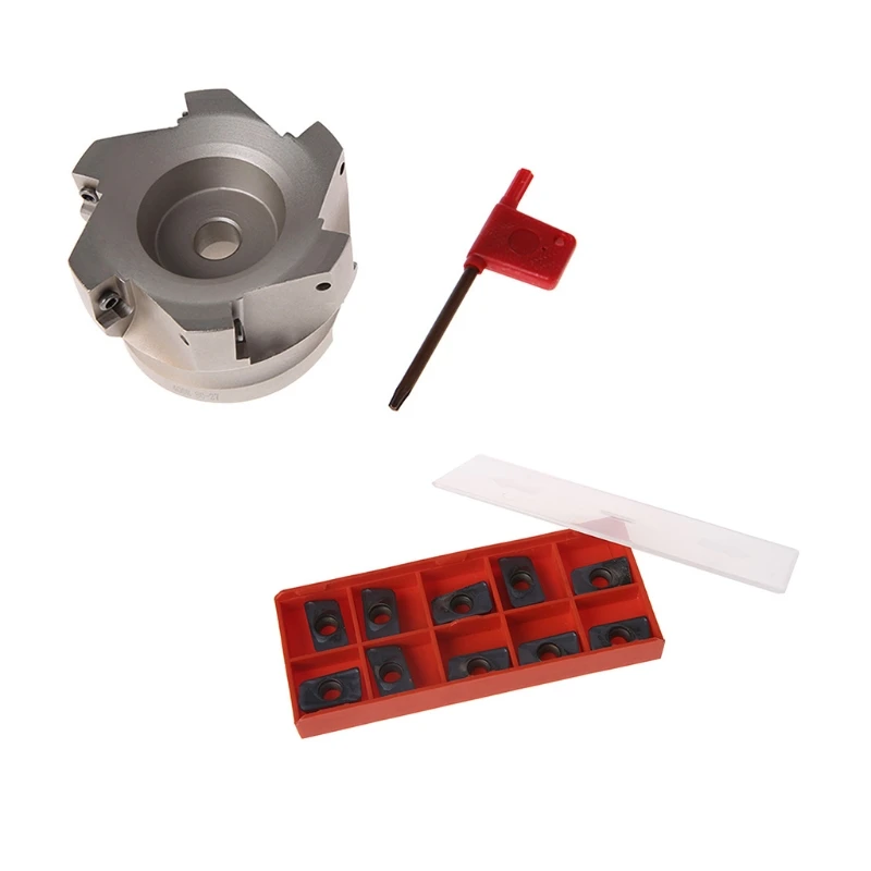 Фреза BAP 400R 80 27 6F торцевая фреза с 6 канавками и пластиной APMT1604PDER 10x|Фреза| |
