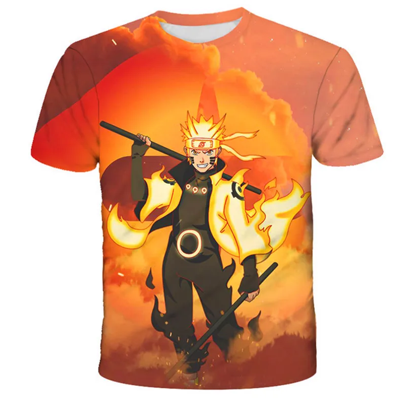 

New Fashion Game Nαruto T Shirt Summer Short Sleeve O-neck Anime Tshirt Super Cool Tees Boys Kids Casual Cartoon Girls T-shirt