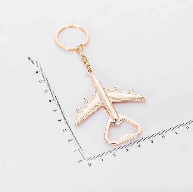 

Retro Airplane Beer Bottle Opener Aircraft Keychain Alloy Plane Shape Opener Keyring Wedding Gift Party Favors Kitchen Tools