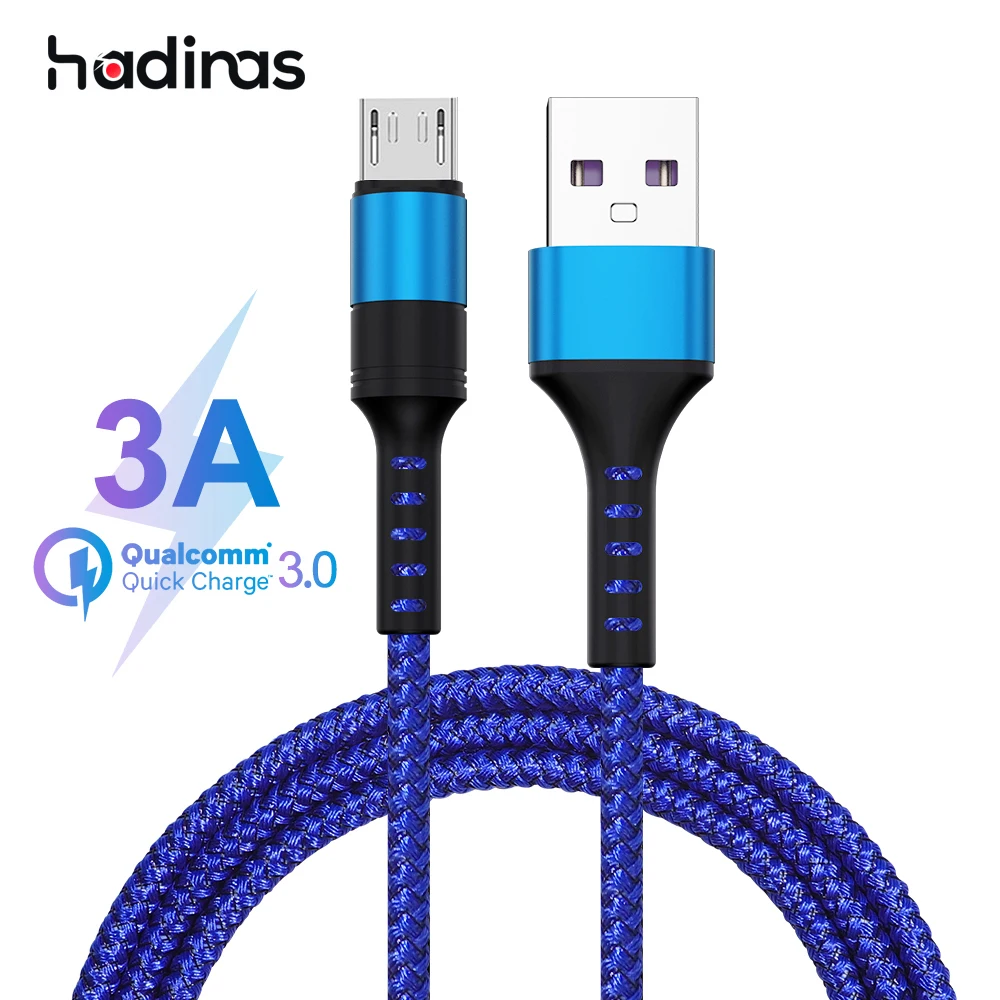 2 м Micro USB кабель для samsung S7 QC3.0 Быстрая зарядка кабель для Xiaomi Note 5 Pro Microusb Android телефон кабели 3A Быстрая зарядка