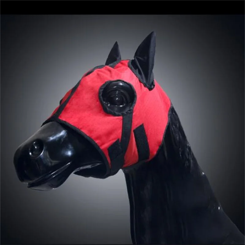 Водонепроницаемая ветрозащитная маска для головы лошади дышащая хлопковая глаз
