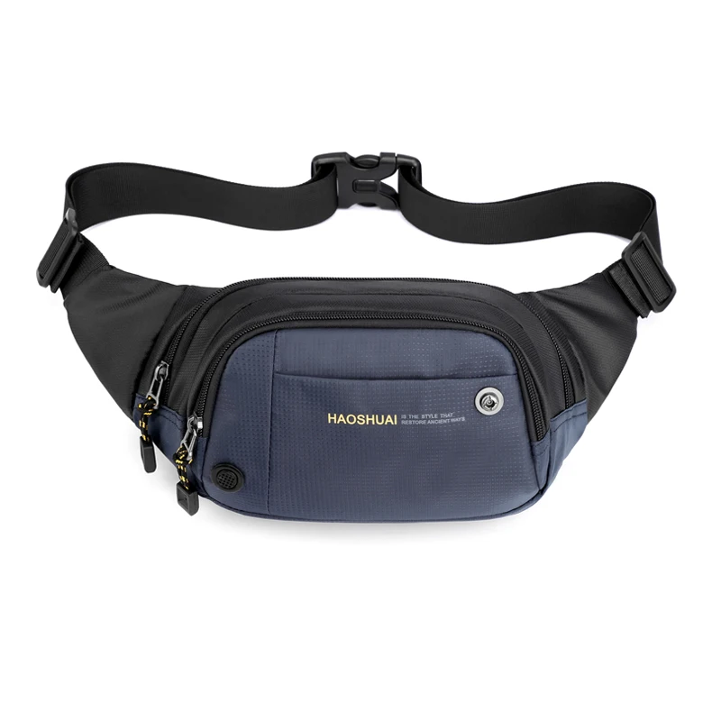 

Belt Waterproof 2021 Pack Men Sports Casual Waist Bag Nylon Black Chest Bags Travel Phone Pouch Men Running Bag Purse