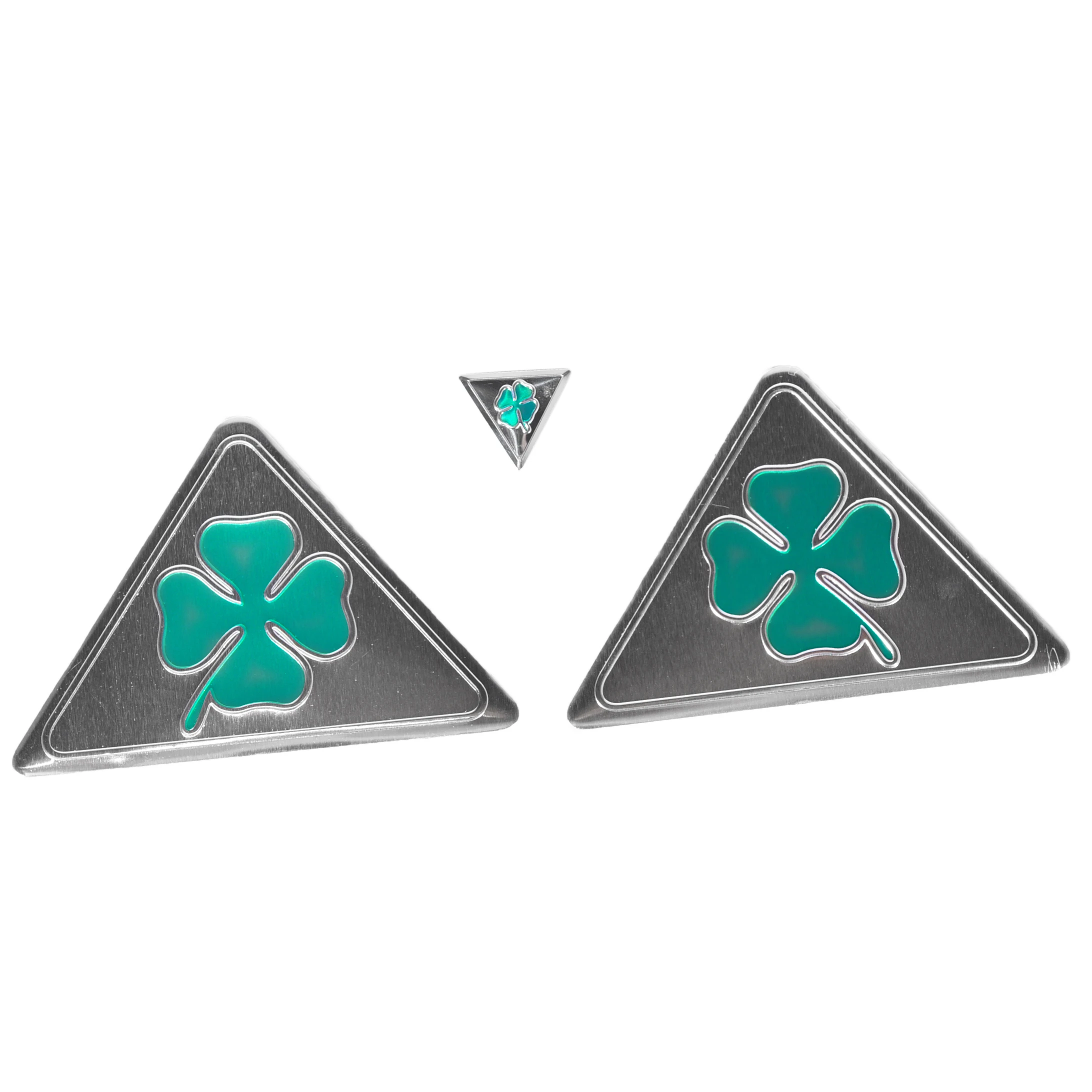 

3 шт. GT автомобиль боковой брызговик эмблема значок наклейка алюминий + ПВХ для Alfa Romeo quattrrefoil Green Delta для Alfa 147 156 166 159