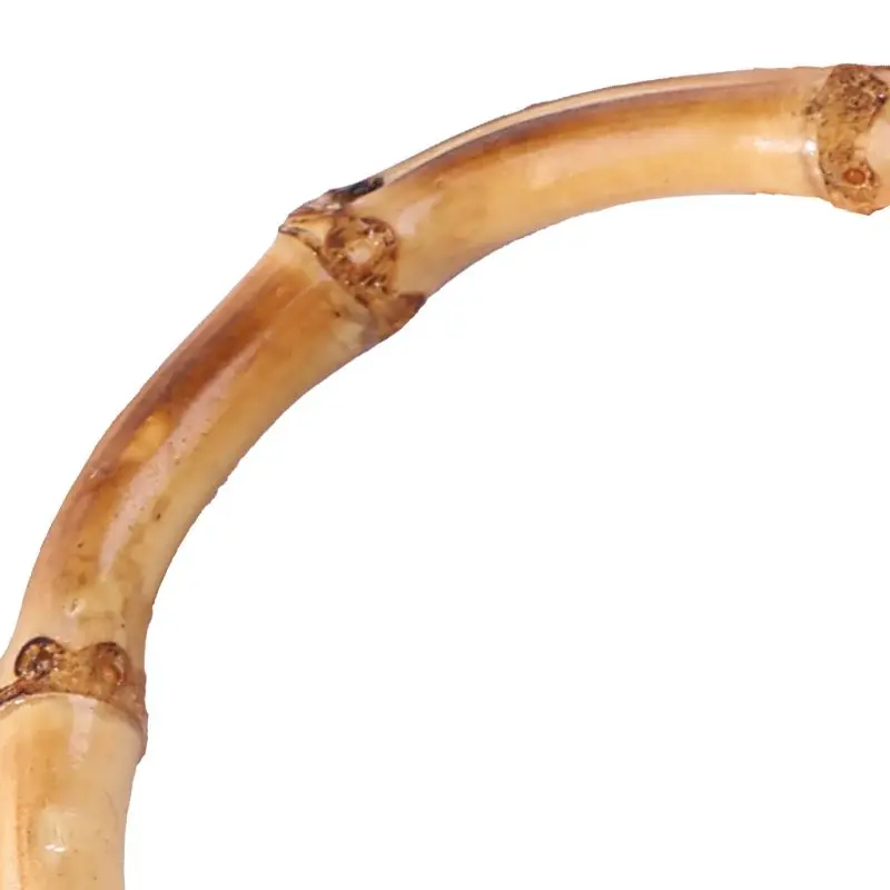 Круглая бамбуковая сумка 1 шт. ручка для сумочка ручной работы аксессуары