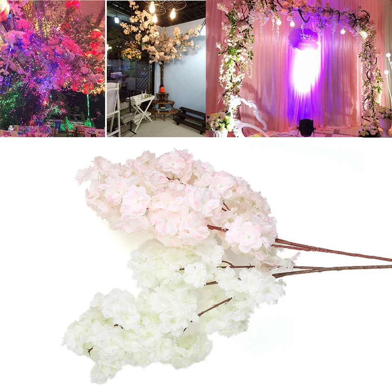 Розовый белый цвет шампанского вишневый Искусственный цветок искусственная