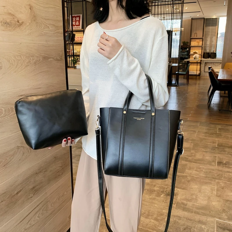 Однотонная Сумка тоут DikizFly модные сумки через плечо для женщин сумка на 2020