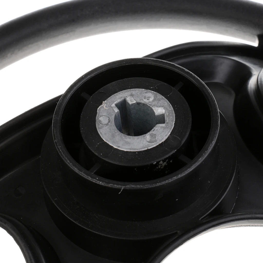 

Universal 4 Spoke 3/4inch Boat Steering Wheel - for Marine Rib Speedboat, Pontoon Power Sail Boat, Yacht, Heavy Duty