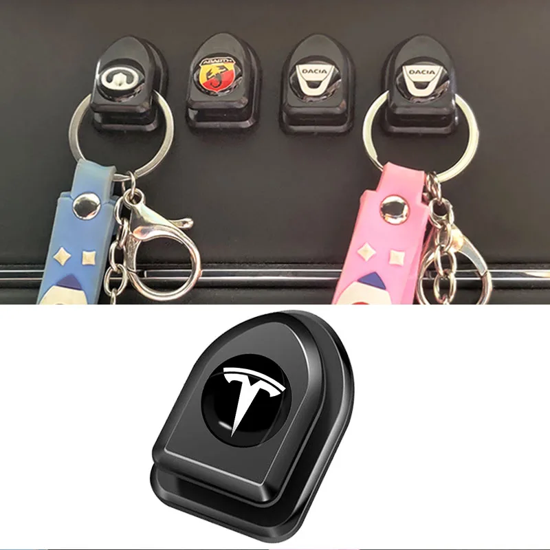 

4pcs car interior Mini Hooks Interior Convenience Storage Hook For Tesla model s x 3 2021 coil bonina k80 car accessories