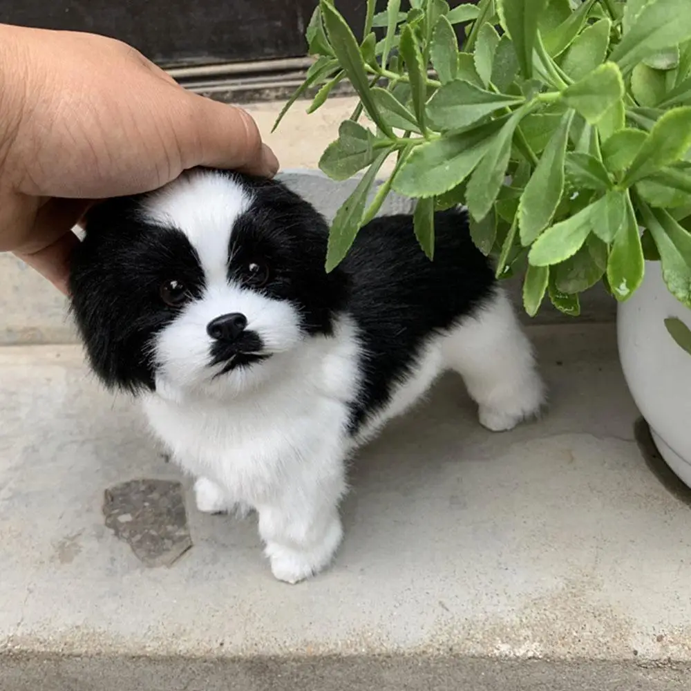 

Realistic Teddy Dog Lucky Simulation Dog Poodle Plush Realistic Handmade Figure Toy Dog Anim For Kids Toys Stuffed Plush To R3W6